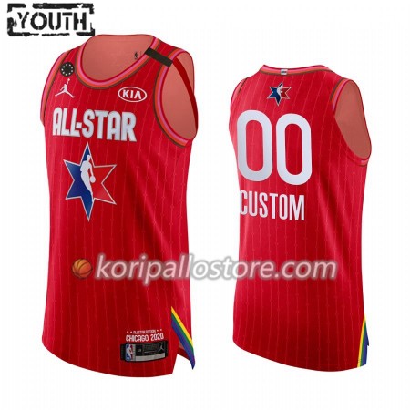 2020 All-Star Custom Jordan Brand Kobe Forever Punainen Lasten Pelipaidat Swingman